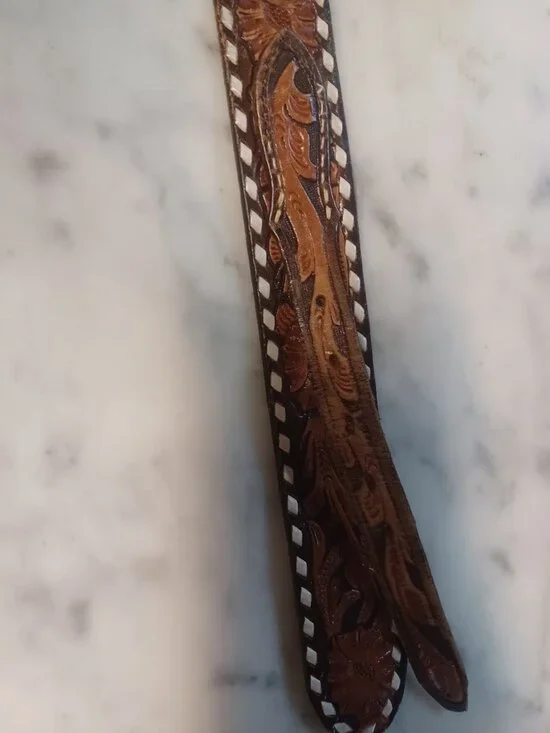 Western Belt No Buckle Belt Only 41" x 1.5" Brown - Picture 2 of 4